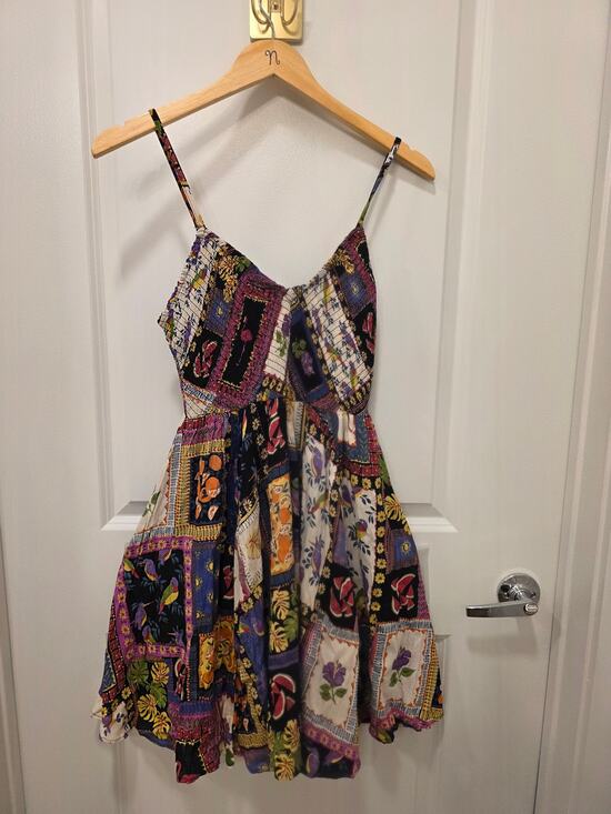 Angie Dresses & Skirts - Angie Patchwork Smocked Boho Dress